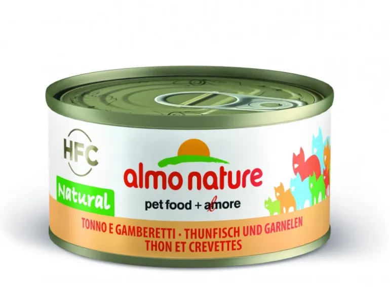Almo Nature HFC Natural Tonnikala ja katkarapu 70g kissan märkäruoka
