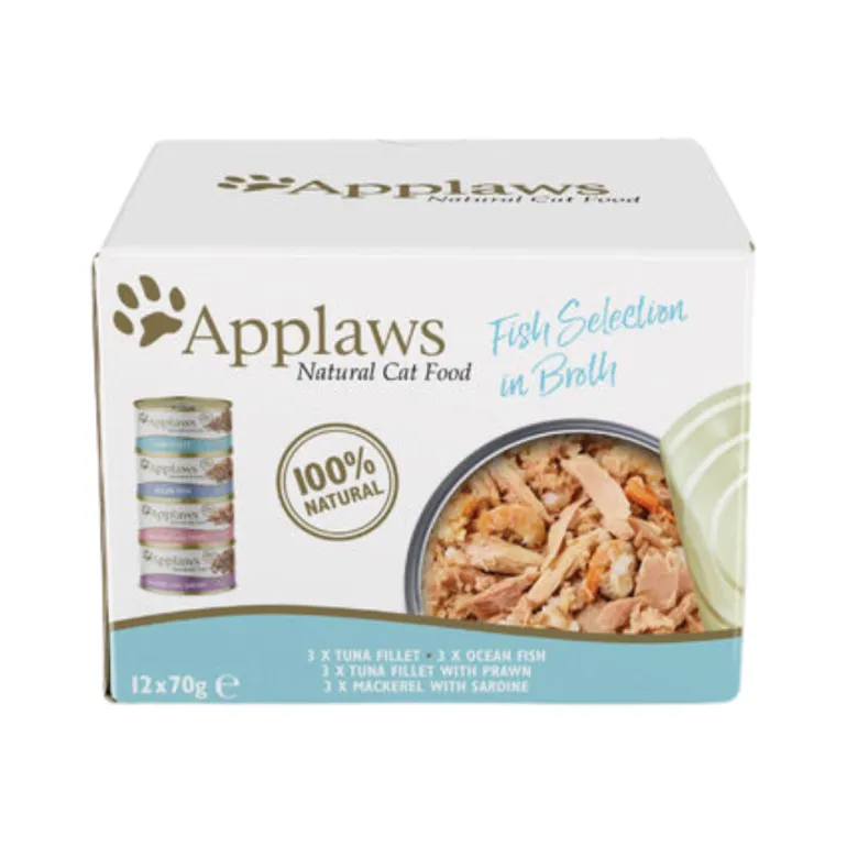 Applaws Kala lajitelma 12 x 70g purkki säästöpakkaus