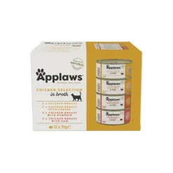 Applaws Kana lajitelma 12 x 70g purkki säästöpakkaus