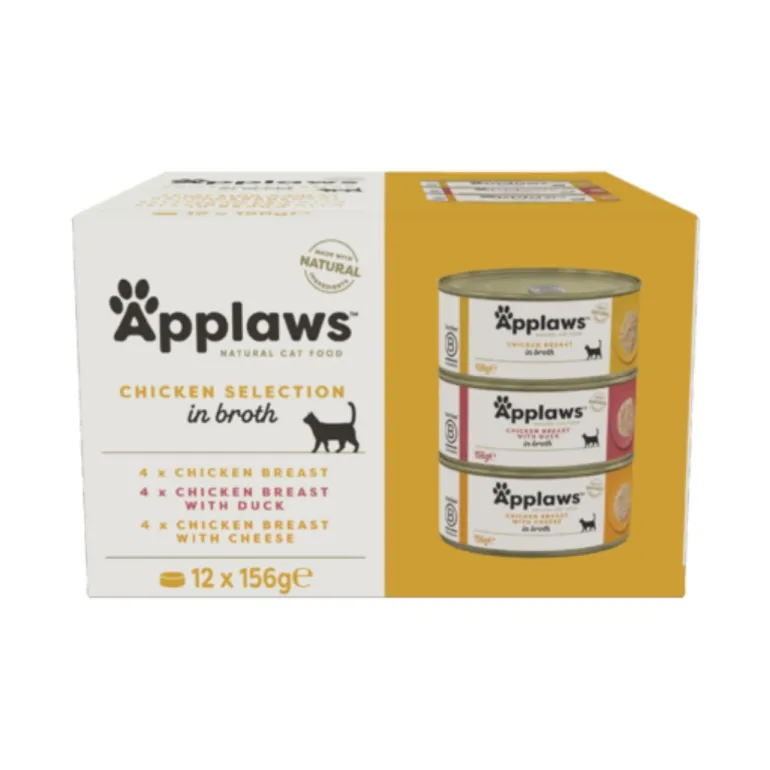 Applaws Kana lajitelma 12 x 156g purkki säästöpakkaus