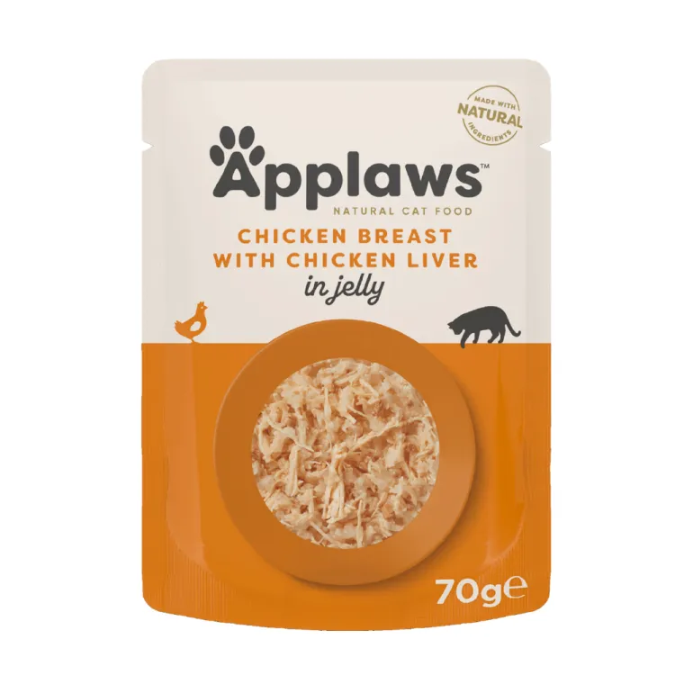 Applaws Kana & Maksa hyytelössä 70g kissan märkäruoka