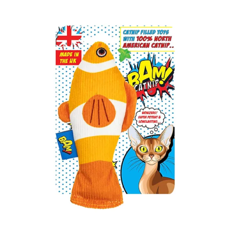 BAM! Catnip Conny Clownfish Headercard kissanminttulelu