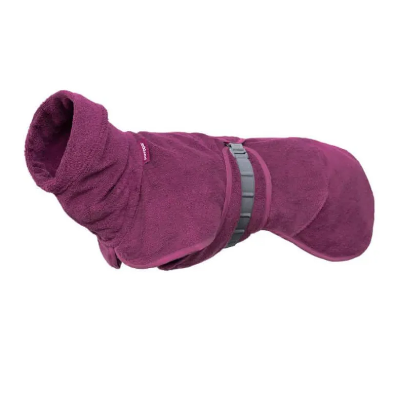 BathPomppa koiran kylpytakki, plum