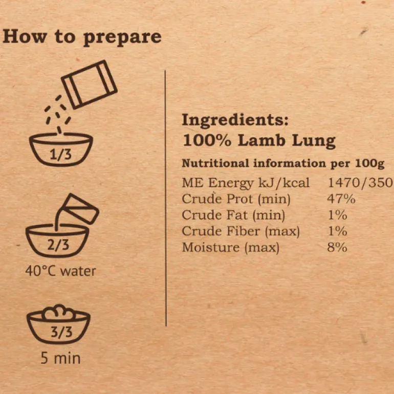 Best Barf Lampaan keuhko 100 g pakastekuivattu