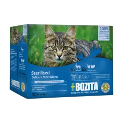Bozita Feline Sterilised kissan märkäruoka monipakkaus 12 x 85 g