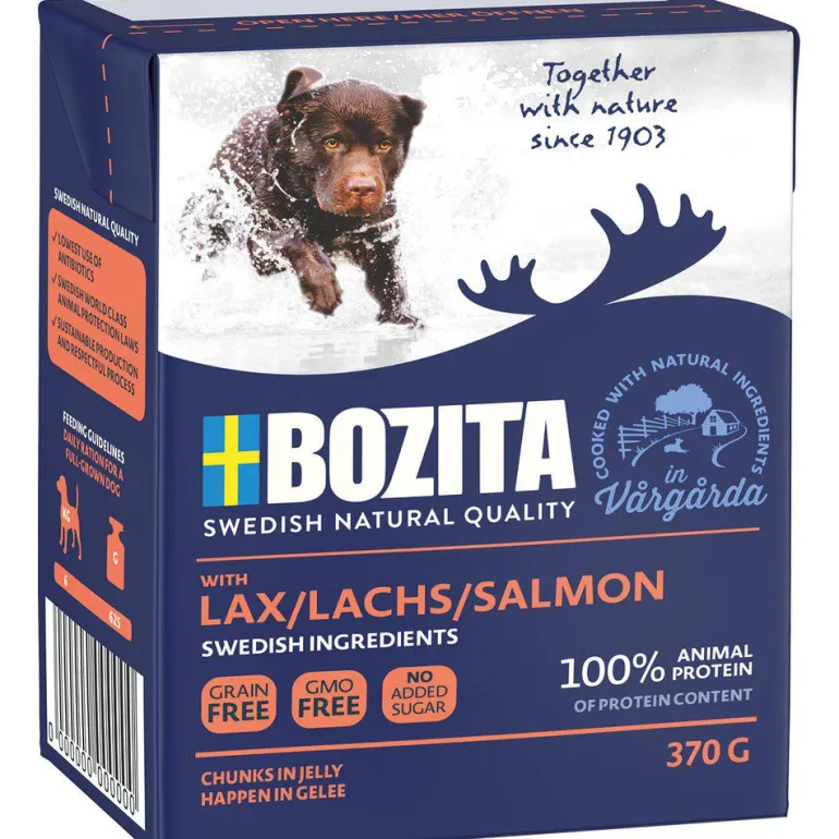 Bozita Naturals Lohi 370 g koiran märkäruoka