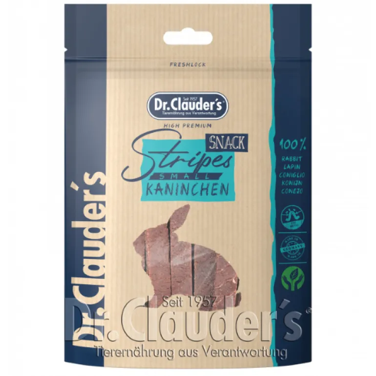 Dr.Clauder's Dog Snack Stripes Kani 80 g koiran makupalasuikaleet