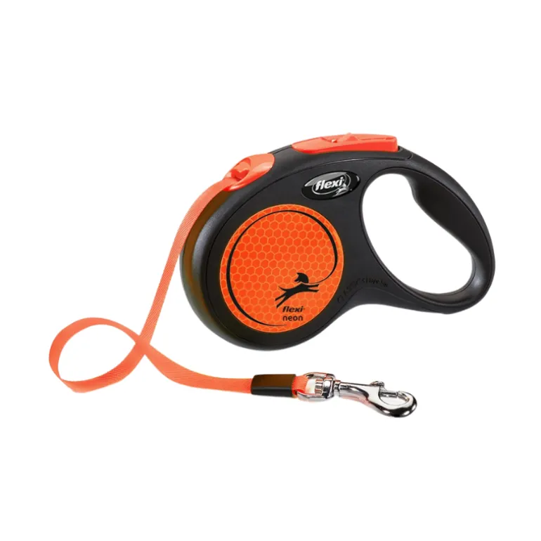 Flexi New Neon 5m kelatalutin nauhalla S