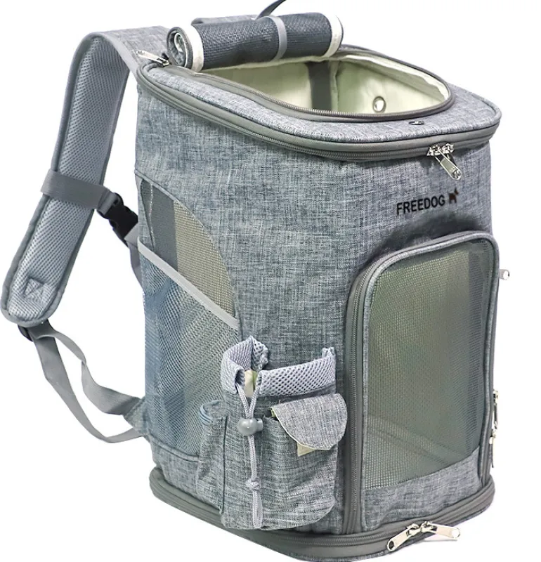 Freedog K2 Pro lemmikin kuljetusreppu, harmaa