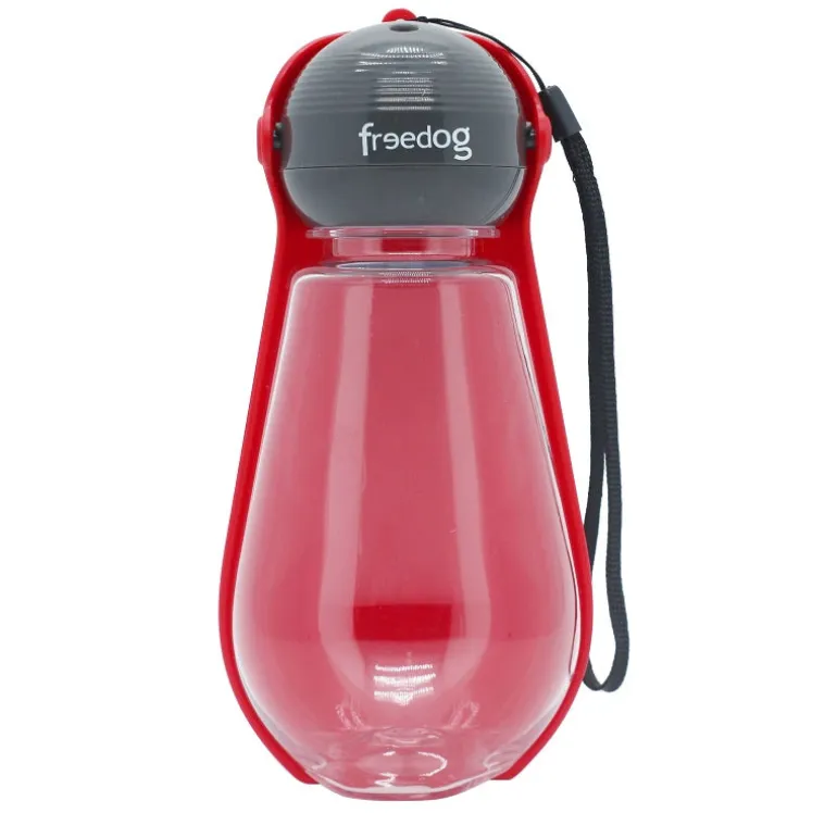 Freedog Matkavesipullo 400 ml, punainen