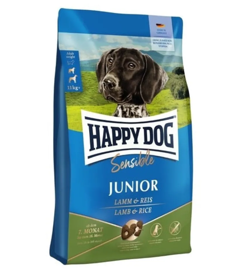 Happy Dog Sensible Junior Lamb & Rice koiran kuivaruoka