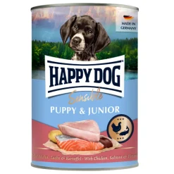 Happy Dog Sensible Puppy Kana-lohi koiranpennun märkäruoka 400 g