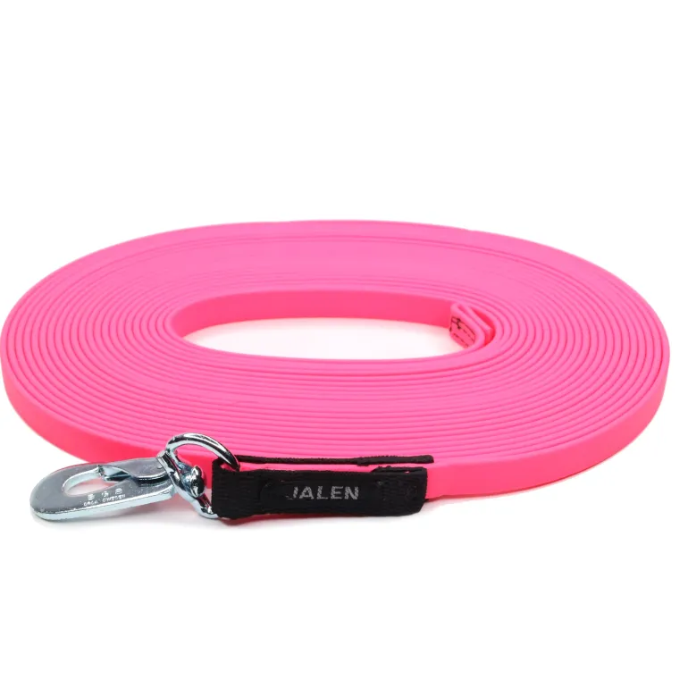 JALEN Biothane jälkiliina 10 m 13 mm, pinkki
