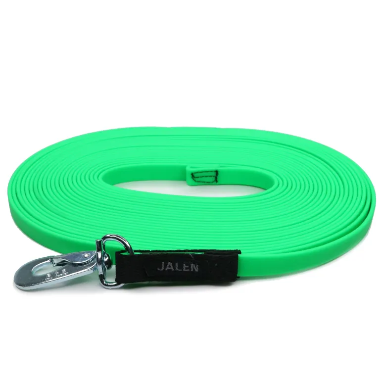 JALEN Biothane jälkiliina 10 m 13 mm, lime
