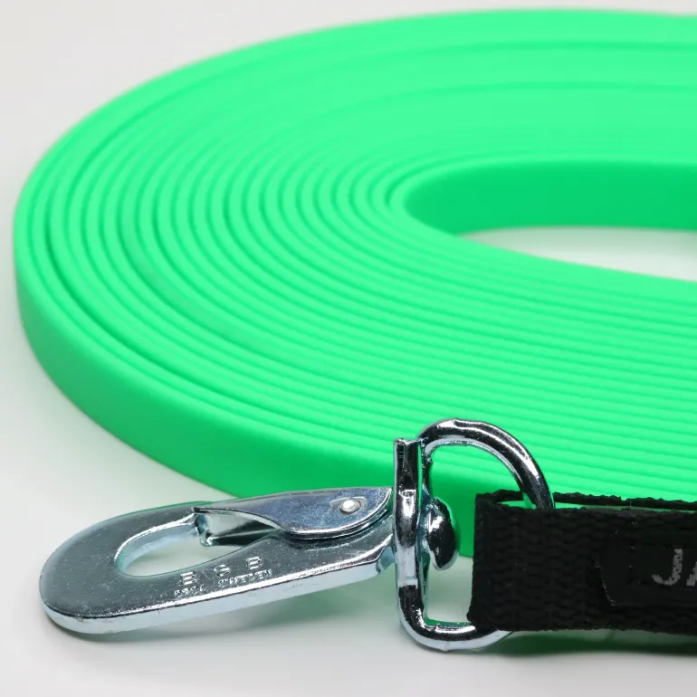 JALEN Biothane jälkiliina 10 m 13 mm, lime