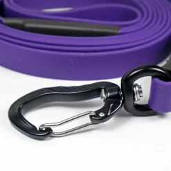 JALEN Biothane talutin alumiinilukolla, violetti