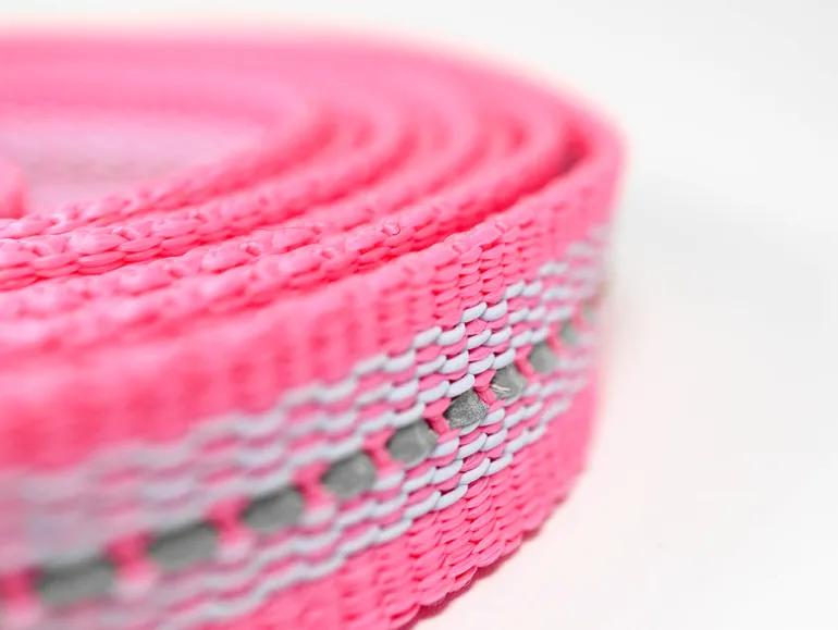 JALEN Grip talutin heijastava alumiinilukolla 2 m, pinkki