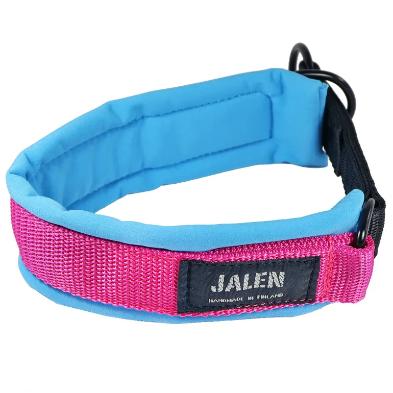 JALEN Puolikiristävä kaulapanta, pinkki-turkoosi