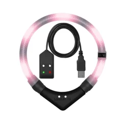 Leuchtie Easy Charge ladattava koiran valopanta, blush