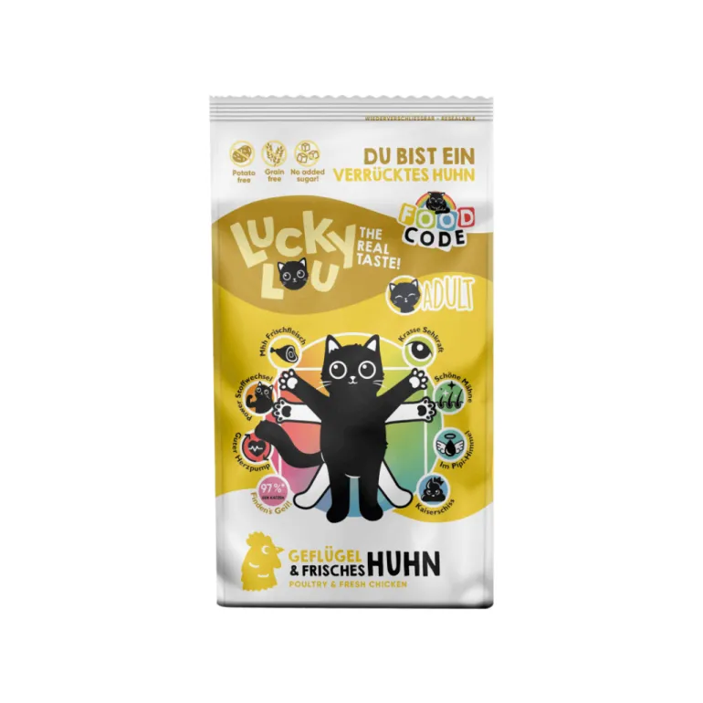 Lucky Lou Adult siipikarja ja kana kissan kuivaruoka 340 g