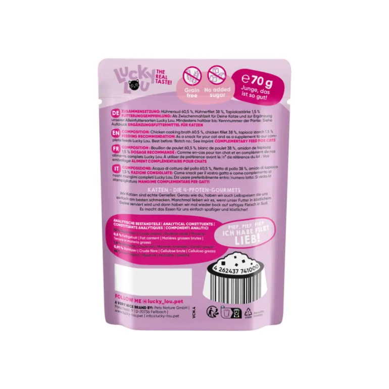 Lucky Lou Extra Kananfilee hyytelössä 70 g