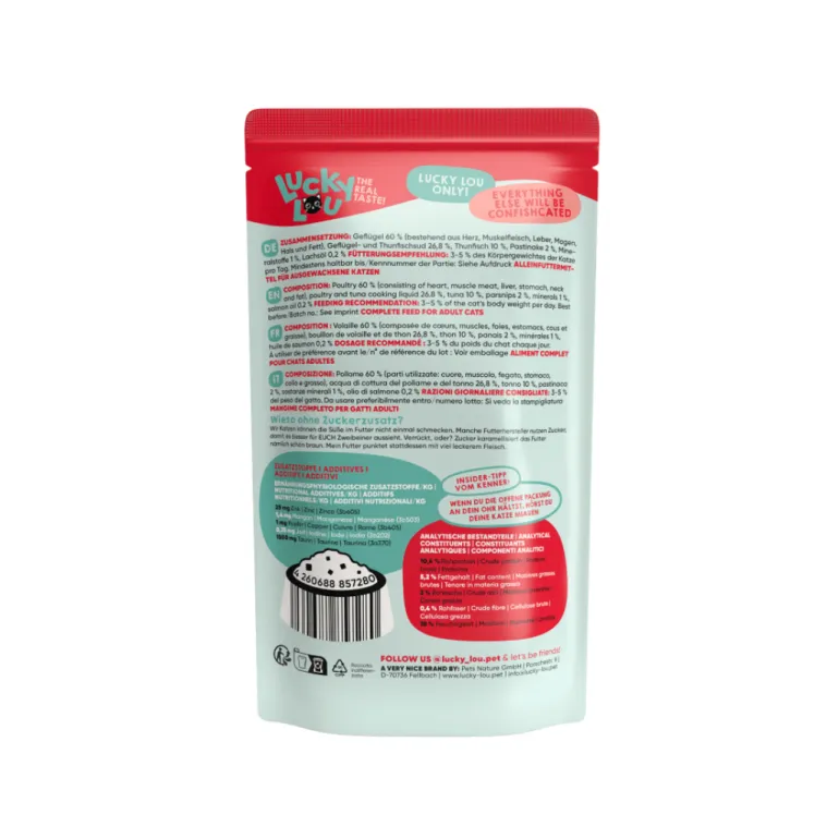 Lucky Lou LS siipikarja ja tonnikala 125 g