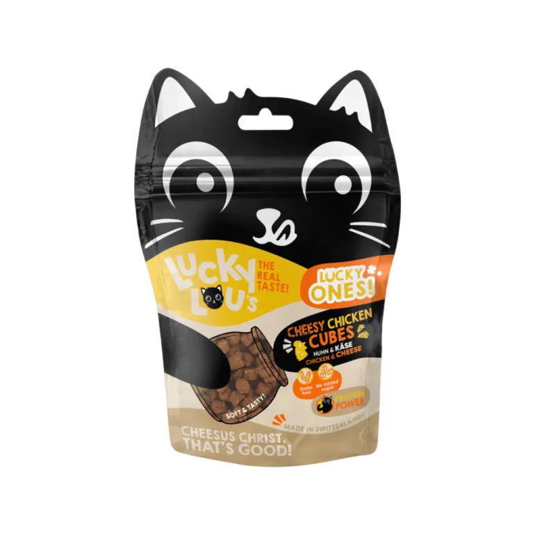 Lucky Lou Lucky Ones juusto ja kana kuutiot 80 g