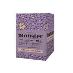 Monster Cat Senior kana-kalkkuna 8 x 85 g