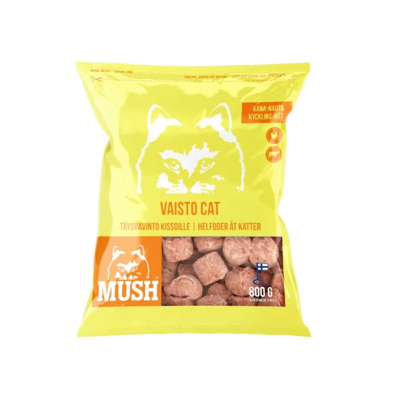 MUSH Vaisto CAT Keltainen Kana-nauta 800 g
