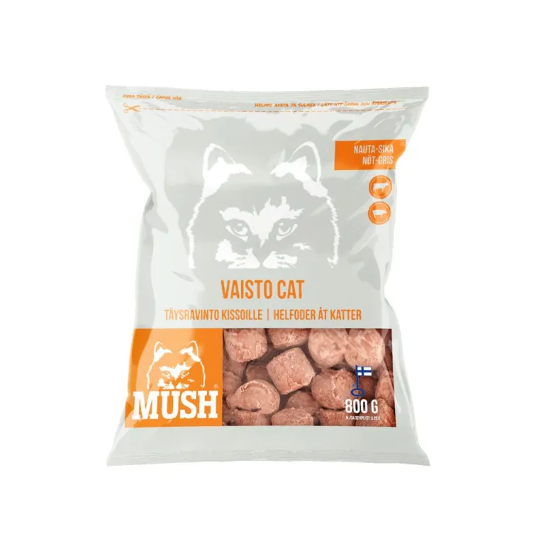 MUSH Vaisto CAT Valkoinen Nauta-sika 800 g