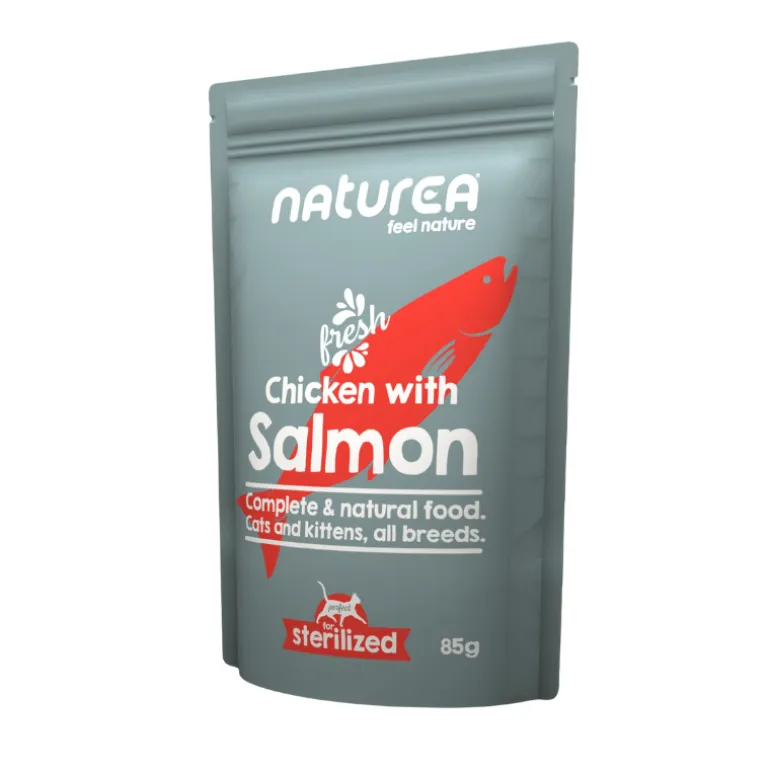 Naturea Cat Kana ja lohi kissan märkäruoka 85 g