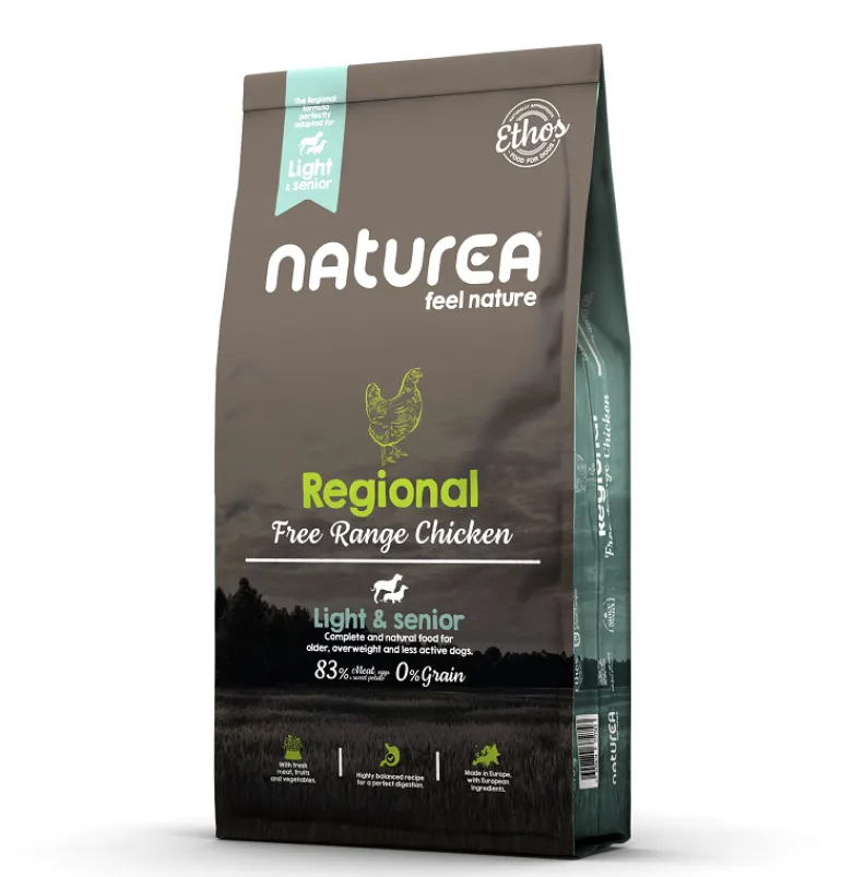 Naturea Ethos Regional Light & Senior viljaton koiranruoka