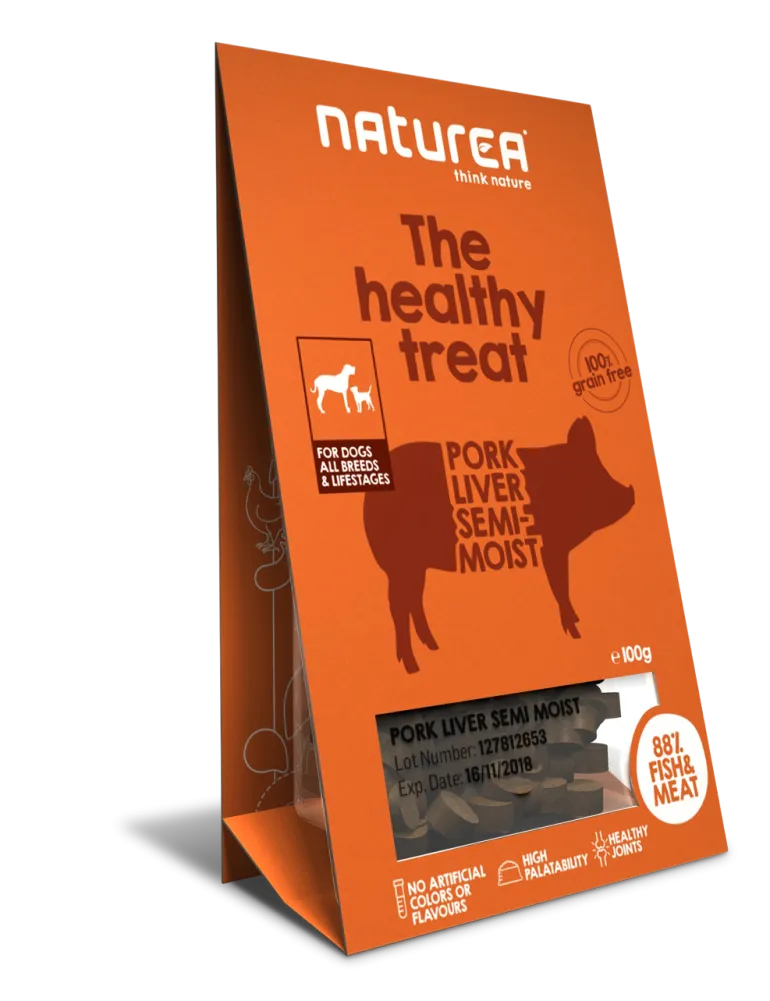 Naturea Treats Pork liver 100 g koiran makupala