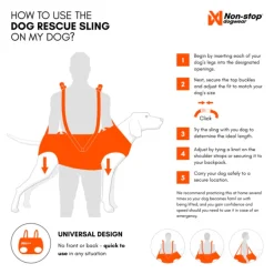 Non-stop dogwear Dog rescue sling koirankantoliina