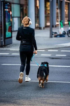Non-stop dogwear Touring Bungee Leash joustotalutin, teal