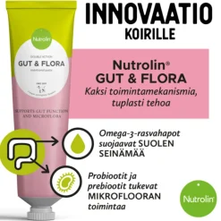 Nutrolin Gut & Flora tahna 200 g koiran suoliston hyvinvointiin