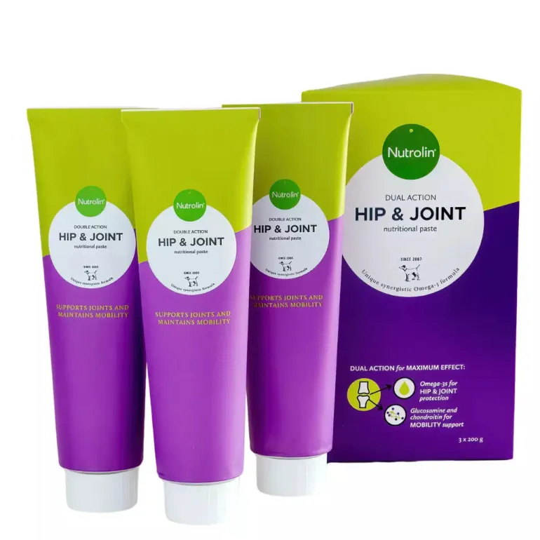 Nutrolin Hip & Joint tahna 3 x 200 g koiran nivelravinne suurpakkaus