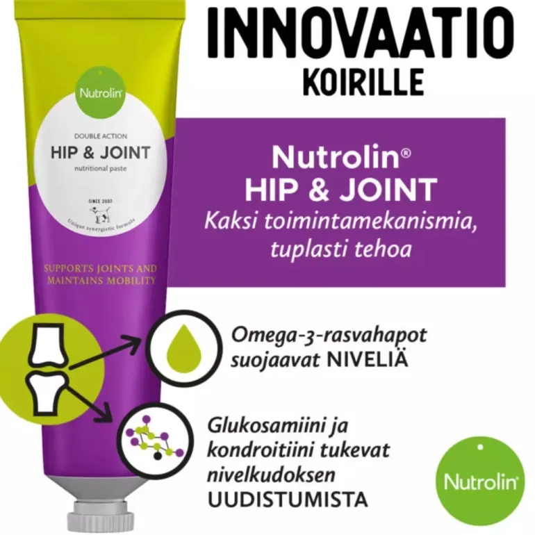 Nutrolin Hip & Joint tahna 3 x 200 g koiran nivelravinne suurpakkaus