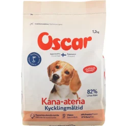 Oscar Kana-ateria koirille 1,2 kg kotimainen kuivaruoka