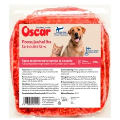 Oscar Possujauheliha 500 g lemmikin raakaruoka