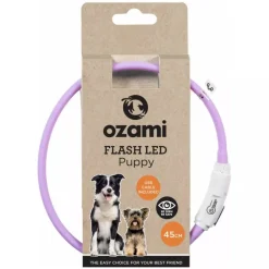 Ozami Flash Led Puppy valopanta koiranpennulle, violetti