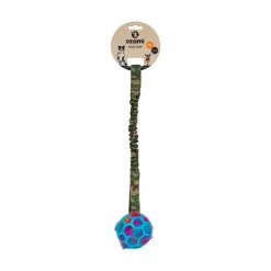 Ozami Play-n-tug joustava vetolelu pallolla 50 cm, vihreä