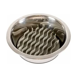 Ozami Slow Feeder Bowl Insert Wave, harmaa