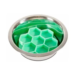 Ozami Slow Feeder Bowl Insert Hexagon, vihreä