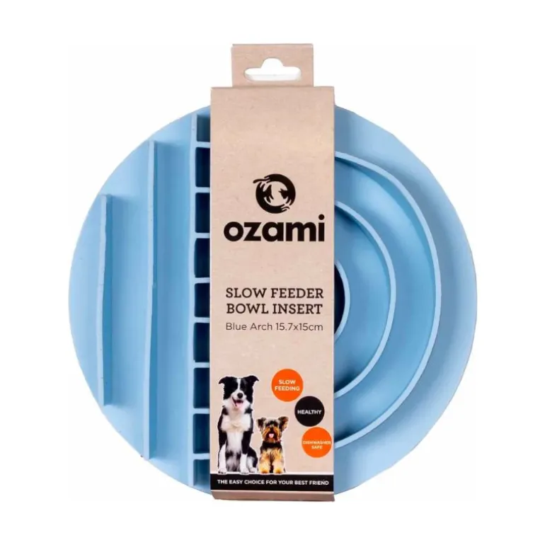 Ozami Slow Feeder Bowl Insert, sininen