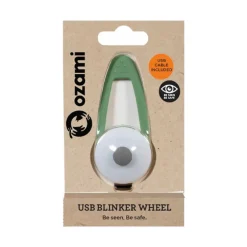 Ozami Wheel koiran vilkkuvalo, vihreä