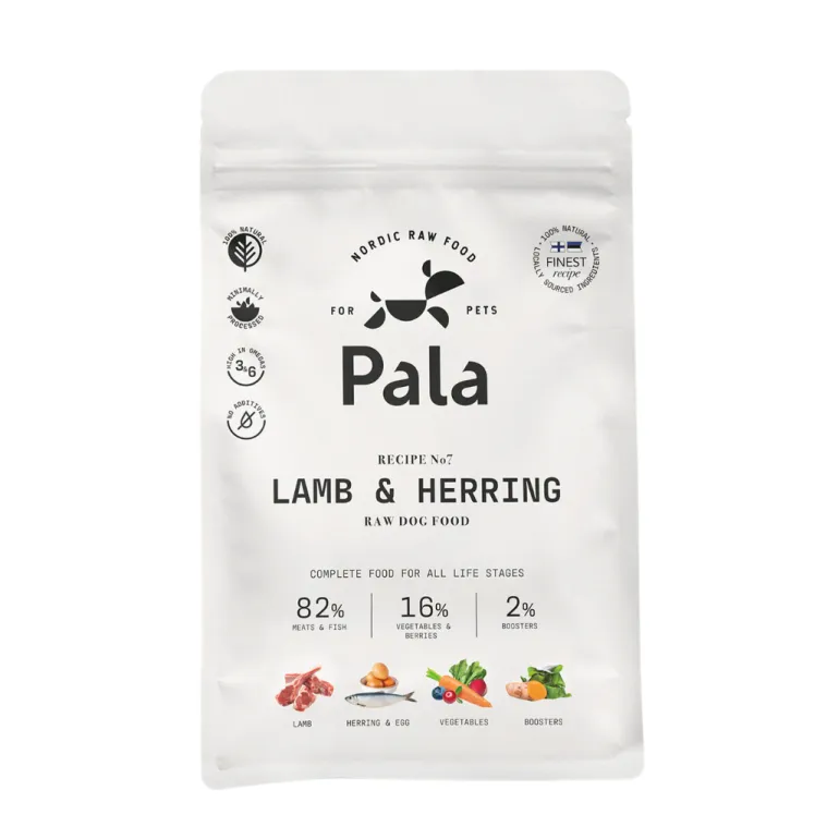 Pala Resepti #7 Lammas ja silli viljaton koiranruoka