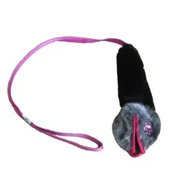 PawsPocket Kahvallinen namipallo kaninkarvalla