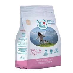 Swiss Natural Adult Mini lammas 1 kg puolikostea täysravinto