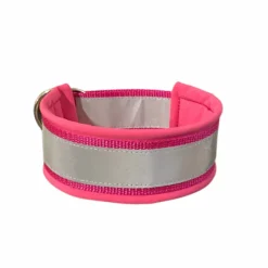 Vijue koiran puolikiristävä heijastinpanta, pinkki